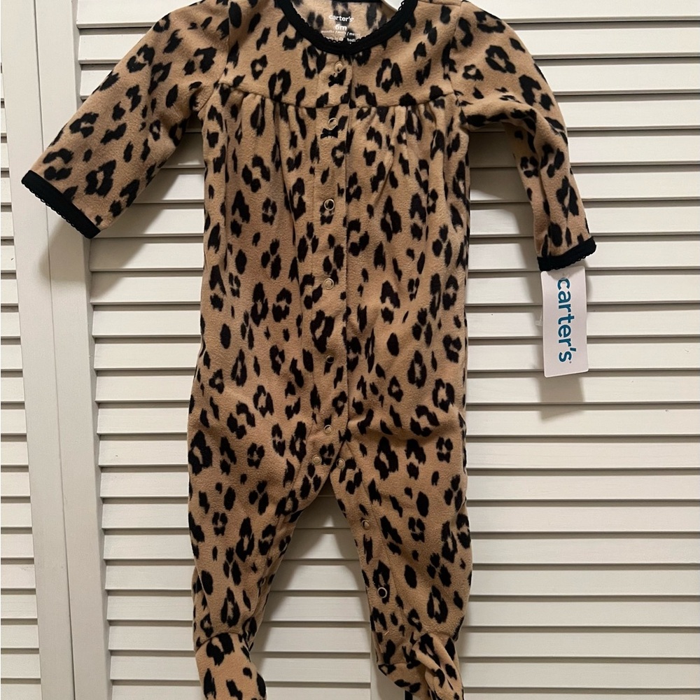 Carters Leopard Fleece Sleeper